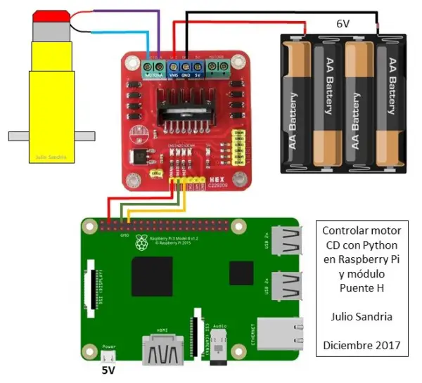 Módulo de vibración con Raspberry PI: diagrama de cableado y código Python